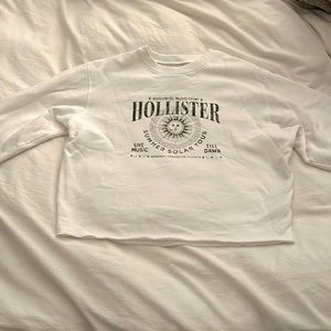 This is a cropped Hollister crewneck that is very comfortable and cute!